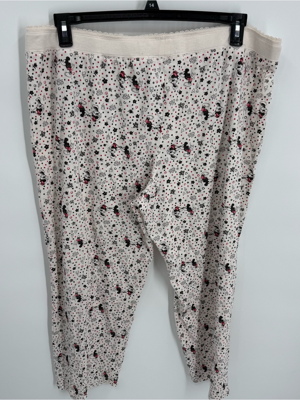 Disney Mickey Minnie Two Piece Pajama Set SIZE 2X Short Sleeves Cotton Polka Dot - Picture 8 of 9